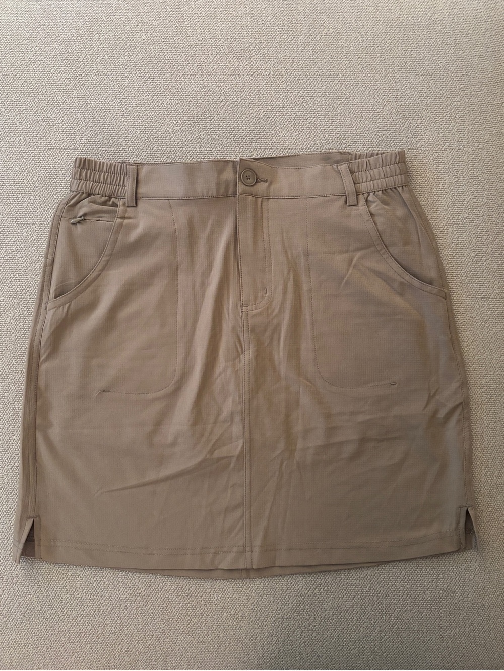 Tilley Trek Skort Athletic Skirt in Tan Size Small